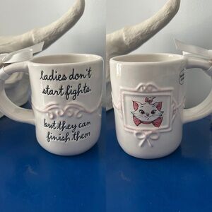 Rae Dunn Disney The Aristocats Marie Ladies Don’t Start Fights Double Sided Mug